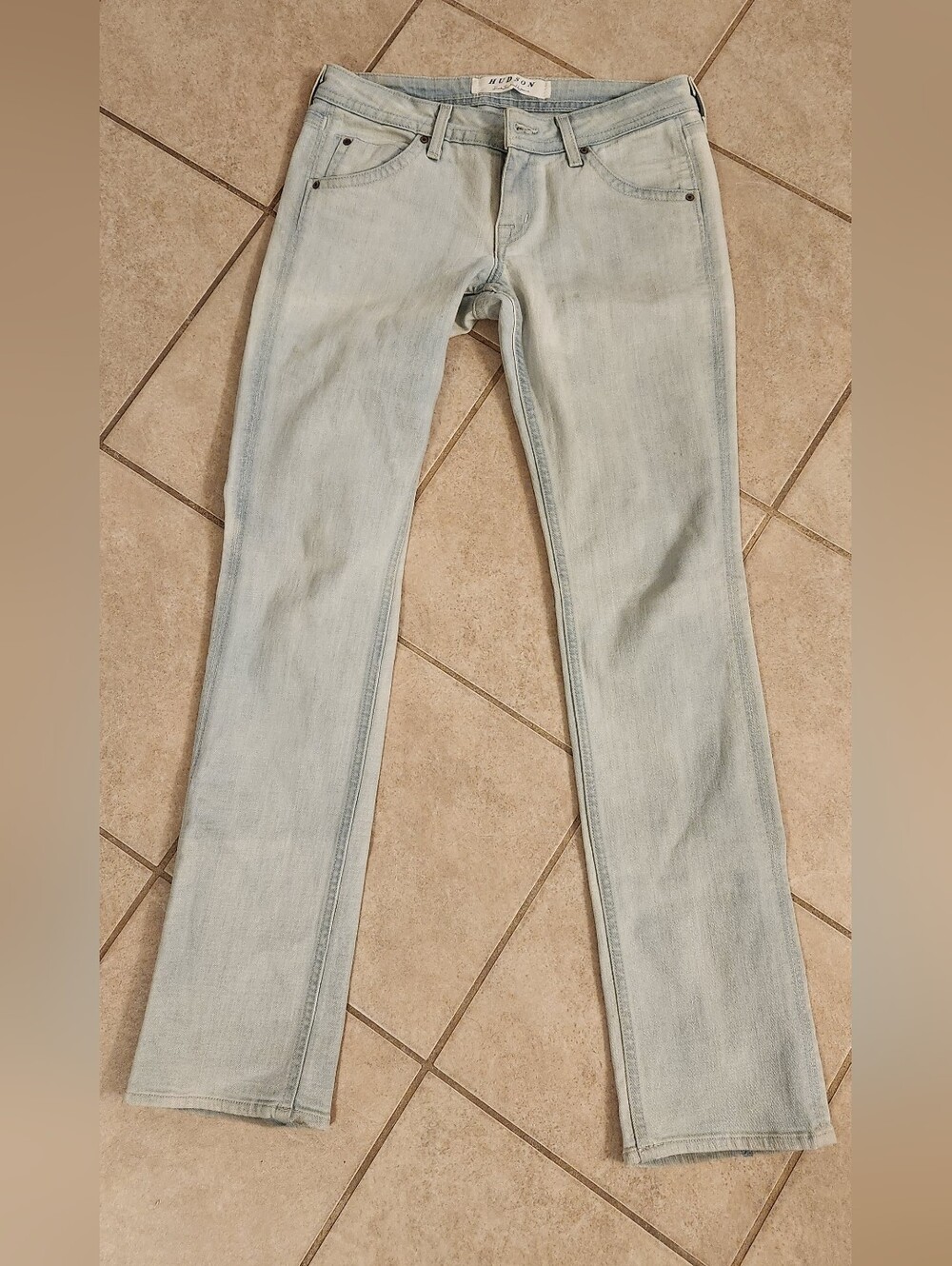 Hudson Jeans Womens Light Wash Low Rise Boot Cut Jeans - Size 29